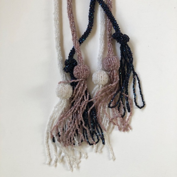 Belt or Necklace Wrap, Beaded & Tasseled, Choose Your Color main image 14